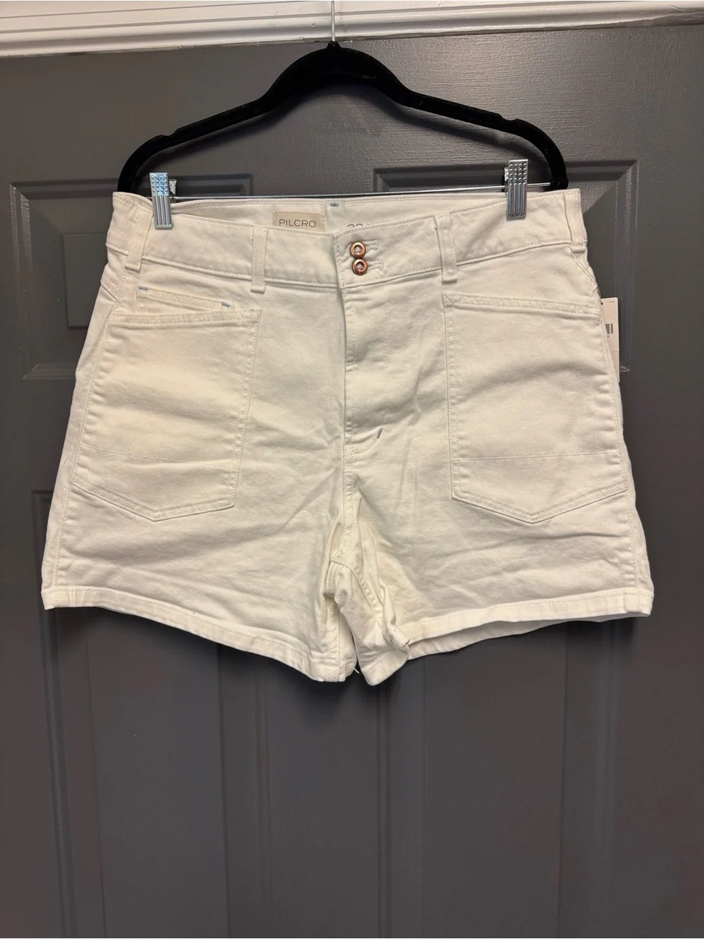 Anthropologie Pilcro The Wanderer White Shorts 32 NWT